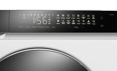 Стиральная машина с инвертором и паром MEFERI MFW121416WH COMFORT PLUS отдельностоящая белая, загрузка 12 кг, с сенсорным управлением Стиральная машина с инвертором и паром MEFERI MFW121416WH COMFORT PLUS отдельностоящая белая, загрузка 12 кг, с сенсорным управлением