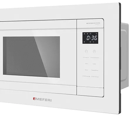 Микроволновая печь встраиваемая MEFERI MMO6020WH COMFORT Микроволновая печь встраиваемая MEFERI MMO6020WH COMFORT