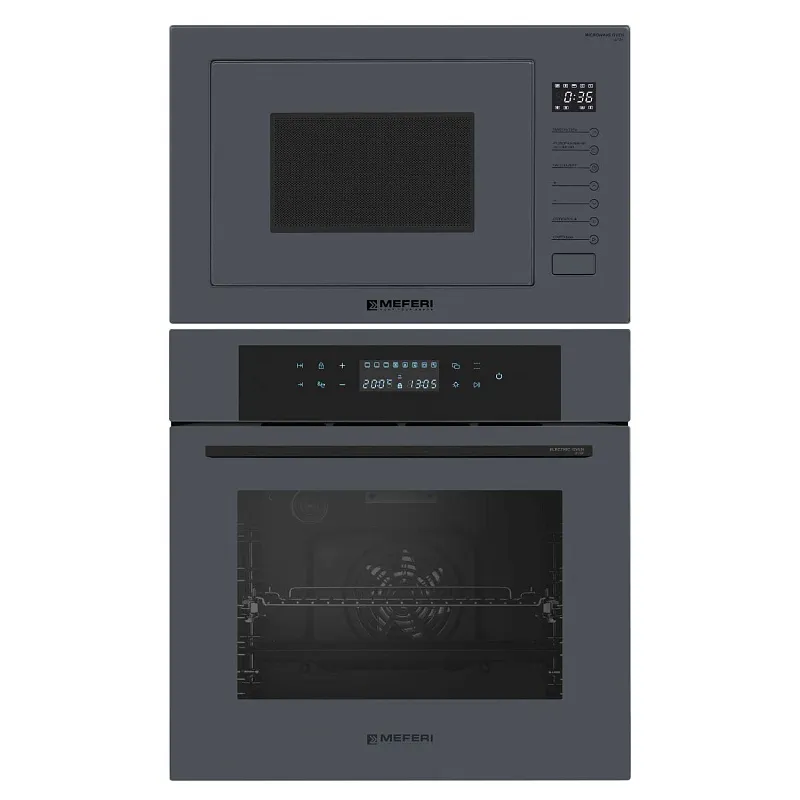 Комплект встраиваемой техники MEFERI 60см серый MS60GR21 - изображение komplekt_vstraivaemoy_tekhniki_meferi_60sm_seryy_ms60gr21  