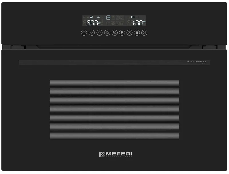 Духовой шкаф электрический MEFERI MEO608BK MICROWAVE - изображение dukhovoy_shkaf_elektricheskiy_meo608bk_microwave  