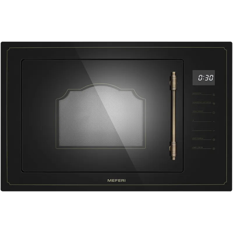 Микроволновая печь встраиваемая MEFERI MMO6025BK RETRO