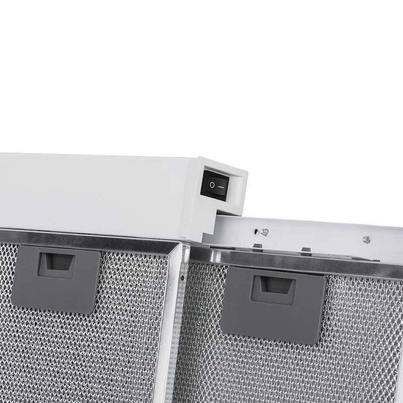 Вытяжка телескопическая кухонная MEFERI SLIDEBOX60WH GLASS ULTRA, 60 см, белая, стекло, производительность 850 м3/ч, 2 скорости, низкий уровень шума, режимы отвод и рециркуляция, гарантия 3 года