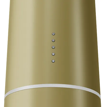 Вытяжка кухонная цилиндрическая настенная MEFERI TUBE35GOLD COMFORT, 35 см, горчично-золотая, производительность 1200 м3/ч, 3 скорости, низкий уровень шума, режимы отвод и рециркуляция, гарантия 3 года Вытяжка кухонная цилиндрическая настенная MEFERI TUBE35GOLD COMFORT, 35 см, горчично-золотая, производительность 1200 м3/ч, 3 скорости, низкий уровень шума, режимы отвод и рециркуляция, гарантия 3 года
