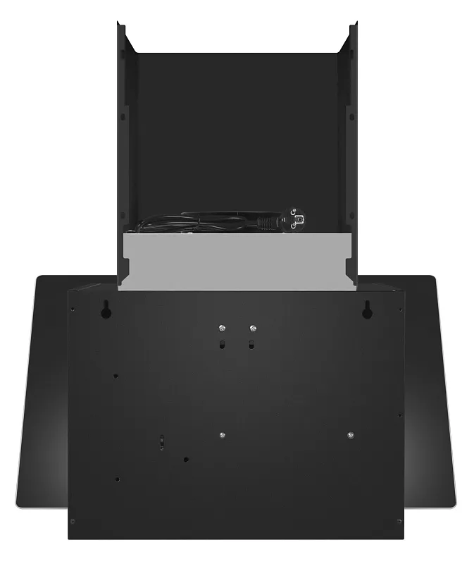 Вытяжка кухонная MEFERI AIRBOX60BK COMFORT PLUS, 60 см, наклонная, черная, стекло, производительность 1200 м3/ч, 3 скорости, низкий уровень шума, режимы отвод и рециркуляция, гарантия 3 года