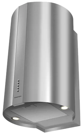 Вытяжка кухонная цилиндрическая настенная MEFERI TUBE40IX POWER, 40 см, серая, производительность 850 м3/ч, 3 скорости, низкий уровень шума, режимы отвод и рециркуляция, гарантия 3 года
