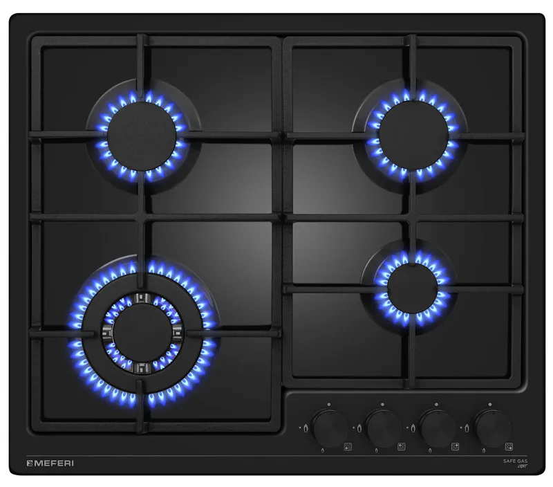 Варочная панель газовая MEFERI MGH604BK LIGHT - изображение varochnaya_panel_gazovaya_mgh604bk_light  