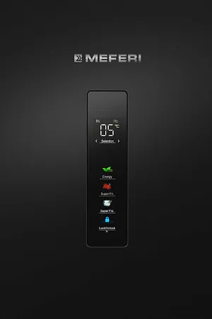 Холодильник отдельностоящий с инвертором MEFERI MFR185BK TOTAL NO FROST COMBI ULTRA Холодильник отдельностоящий с инвертором MEFERI MFR185BK TOTAL NO FROST COMBI ULTRA