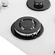 Варочная панель газовая MEFERI MGH453WH GLASS POWER Варочная панель газовая MEFERI MGH453WH GLASS POWER