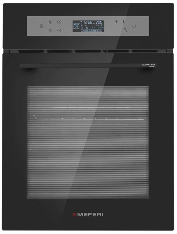 Фото dukhovoy_shkaf_elektricheskiy_meo4511bk_comfort_plus на сайте meferi-home.ru Духовой шкаф электрический MEFERI MEO4511BK COMFORT PLUS - изображение dukhovoy_shkaf_elektricheskiy_meo4511bk_comfort_plus
