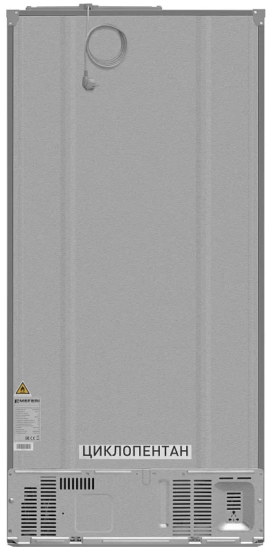 Холодильник отдельностоящий, с инвертором MEFERI MFR83IX TOTAL NO FROST FRENCH DOOR COMFORT, двухкамерный, с зоной свежести, с льдогенератором