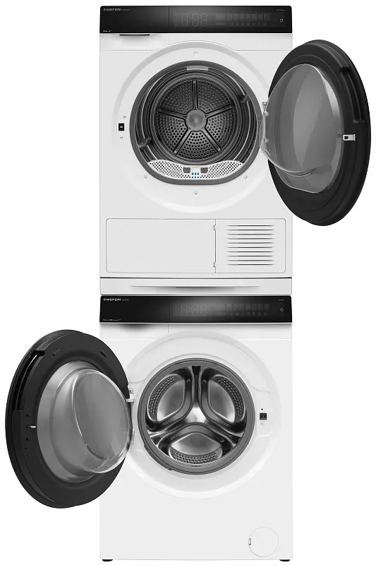 Колонна из стиральной и сушильной машин белая MEFERI MS10WH82 COMFORT