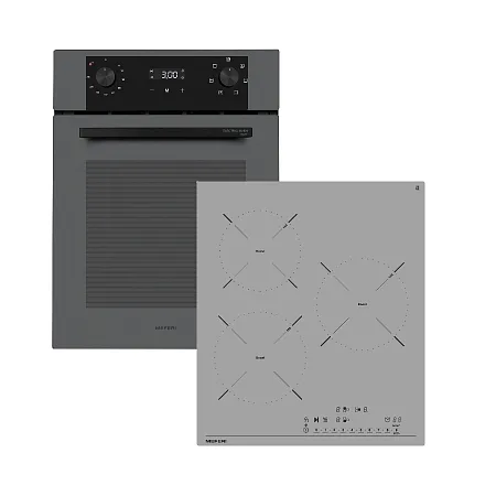 Комплект встраиваемой техники MEFERI 45см черный MS45GR21