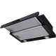 Вытяжка телескопическая кухонная MEFERI SLIDEBOX60BK GLASS ULTRA, 60 см, черная, стекло, производительность 850 м3/ч, 2 скорости, низкий уровень шума, режимы отвод и рециркуляция, гарантия 3 года - изображение vytyazhka_teleskopicheskaya_slidebox60bk_glass_ultra  
