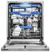Посудомоечная машина встраиваемая с инвертором MEFERI MDW6083 COMFORT PLUS, 60 см, 14 комплектов посуды, с автооткрыванием, с аквастопом,  луч на полу, внутренняя подсветка, половинная загрузка, отсрочка - изображение posudomoechnaya_mashina_vstraivaemaya_s_invertorom_mdw6083_comfort_plus  