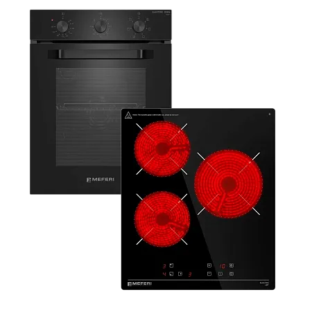 Комплект встраиваемой техники 45 см черный MEFERI MS45BK02