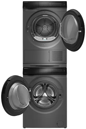 Колонна из стиральной и сушильной машин серая MEFERI MS10GR83 COMFORT Колонна из стиральной и сушильной машин серая MEFERI MS10GR83 COMFORT