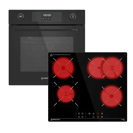 Комплект встраиваемой техники 60см черный MEFERI MS60BK22