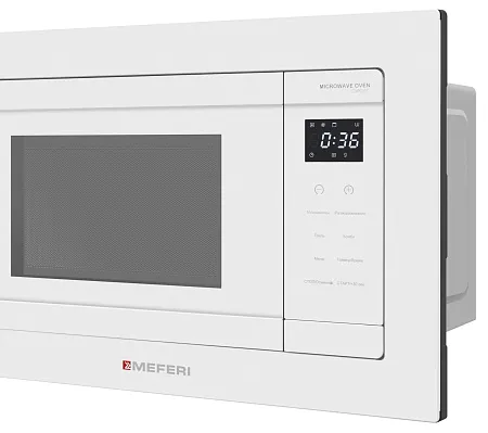 Микроволновая печь встраиваемая MEFERI MMO6020WH COMFORT Микроволновая печь встраиваемая MEFERI MMO6020WH COMFORT
