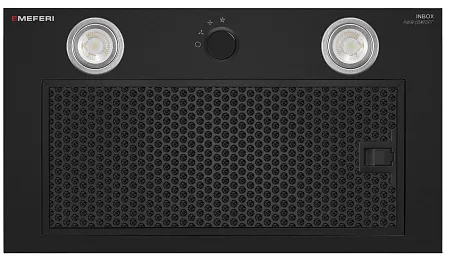 Вытяжка кухонная MEFERI INBOX52BK PUSH COMFORT, 52 см, встраиваемая, черная, производительность 950 м3/ч, 3 скорости, с утапливаемым переключателем, низкий уровень шума, режимы отвод и рециркуляция, гарантия 3 года Вытяжка кухонная MEFERI INBOX52BK PUSH COMFORT, 52 см, встраиваемая, черная, производительность 950 м3/ч, 3 скорости, с утапливаемым переключателем, низкий уровень шума, режимы отвод и рециркуляция, гарантия 3 года