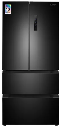 Холодильник отдельностоящий, с инвертором MEFERI MFR83BLACK IX TOTAL NO FROST FRENCH DOOR COMFORT, двухкамерный, с зоной свежести, с льдогенератором Холодильник отдельностоящий, с инвертором MEFERI MFR83BLACK IX TOTAL NO FROST FRENCH DOOR COMFORT, двухкамерный, с зоной свежести, с льдогенератором