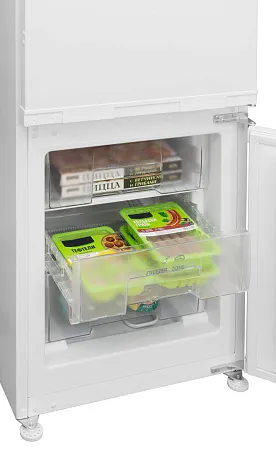 Холодильник встраиваемый MEFERI MBR177 LOW FROST LIGHT (модификация 2025), двухкамерный, двухдверный, перенавешиваемые двери, с зоной свежести Холодильник встраиваемый MEFERI MBR177 LOW FROST LIGHT (модификация 2025), двухкамерный, двухдверный, перенавешиваемые двери, с зоной свежести