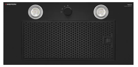 Вытяжка кухонная MEFERI INBOX60BK PUSH COMFORT, 60 см, встраиваемая, черная, производительность 950 м3/ч, 3 скорости, с утапливаемым переключателем, низкий уровень шума, режимы отвод и рециркуляция, гарантия 3 года Вытяжка кухонная MEFERI INBOX60BK PUSH COMFORT, 60 см, встраиваемая, черная, производительность 950 м3/ч, 3 скорости, с утапливаемым переключателем, низкий уровень шума, режимы отвод и рециркуляция, гарантия 3 года