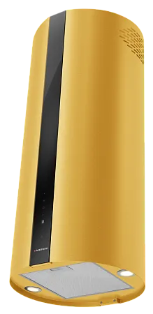 Вытяжка кухонная цилиндрическая островная MEFERI TUBE40GOLD ISLA COMFORT PLUS, 40 см, золотая, производительность 1200 м3/ч, 5 скоростей, режимы отвод и рециркуляция, сенсорное управление, гарантия 3 года Вытяжка кухонная цилиндрическая островная MEFERI TUBE40GOLD ISLA COMFORT PLUS, 40 см, золотая, производительность 1200 м3/ч, 5 скоростей, режимы отвод и рециркуляция, сенсорное управление, гарантия 3 года