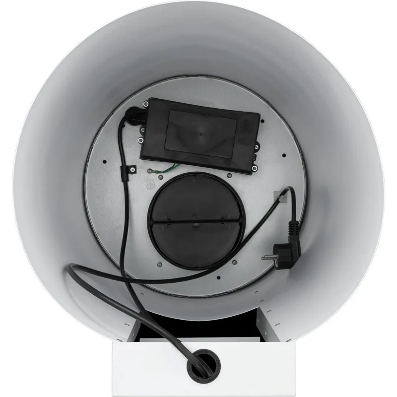 Вытяжка кухонная цилиндрическая пристенная MEFERI TUBE35WH ULTRA, 40 см, белая, производительность 1200 м3/ч, 3 скорости, низкий уровень шума, режимы отвод и рециркуляция, гарантия 3 года