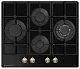Варочная панель газовая MEFERI MGH604BK GLASS RETRO