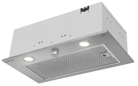 Вытяжка кухонная MEFERI INBOX52IX PUSH COMFORT, 52 см, встраиваемая, серая, производительность 950 м3/ч, 3 скорости, с утапливаемым переключателем, низкий уровень шума, режимы отвод и рециркуляция, гарантия 3 года Вытяжка кухонная MEFERI INBOX52IX PUSH COMFORT, 52 см, встраиваемая, серая, производительность 950 м3/ч, 3 скорости, с утапливаемым переключателем, низкий уровень шума, режимы отвод и рециркуляция, гарантия 3 года