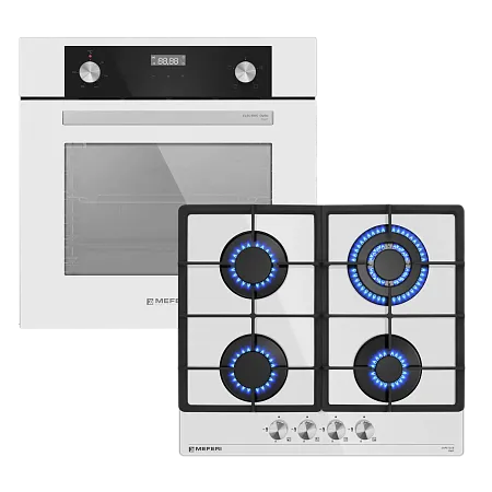 Комплект встраиваемой техники 60см белый MEFERI MS60WH01
