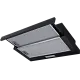 Вытяжка телескопическая кухонная MEFERI SLIDEBOX60BK LIGHT, 60 см, черный, производительность 650 м3/ч, 2 скорости, низкий уровень шума, режимы отвод и рециркуляция, гарантия 3 года - изображение vytyazhka_teleskopicheskaya_slidebox60bk_light  