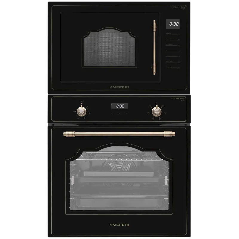 Комплект встраиваемой техники MEFERI 60см черный MS60BK77 - изображение komplekt_vstraivaemoy_tekhniki_meferi_60sm_chernyy_ms60bk77  