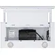 Вытяжка телескопическая кухонная MEFERI SLIDEBOX60WH GLASS ULTRA, 60 см, белая, стекло, производительность 850 м3/ч, 2 скорости, низкий уровень шума, режимы отвод и рециркуляция, гарантия 3 года