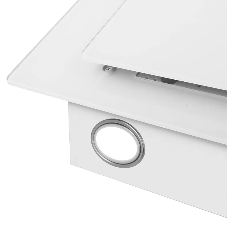 Вытяжка кухонная MEFERI AIRBOX60WH POWER, 60 см, наклонная, белая, стекло, производительность 900 м3/ч, 3 скорости, низкий уровень шума, режимы отвод и рециркуляция, гарантия 3 года