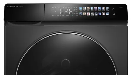 Стиральная машина с сушкой 2 в 1, инвертором и паром MEFERI MFWD1281416GR COMFORT PLUS отдельностоящая серая, загрузка 12 кг стирка, 8 кг сушка Стиральная машина с сушкой 2 в 1, инвертором и паром MEFERI MFWD1281416GR COMFORT PLUS отдельностоящая серая, загрузка 12 кг стирка, 8 кг сушка