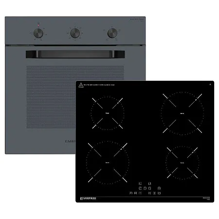 Комплект встраиваемой техники MEFERI 60см серый MS60GR62