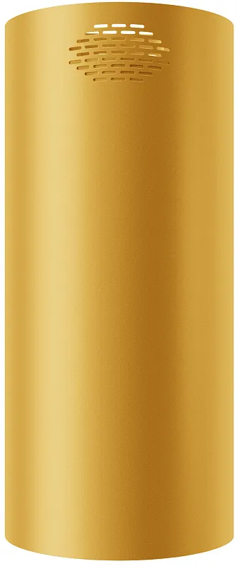 Вытяжка кухонная цилиндрическая островная MEFERI TUBE40GOLD ISLA COMFORT PLUS, 40 см, золотая, производительность 1200 м3/ч, 5 скоростей, режимы отвод и рециркуляция, сенсорное управление, гарантия 3 года