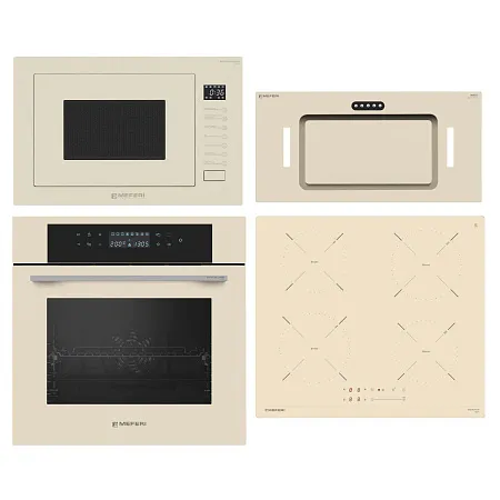 Комплект встраиваемой техники MEFERI 60см бежевый MS60BG47