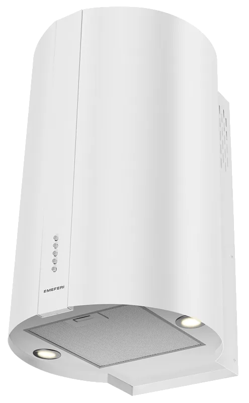 Вытяжка кухонная цилиндрическая настенная MEFERI TUBE40WH POWER, 40 см, белая, производительность 850 м3/ч, 3 скорости, низкий уровень шума, режимы отвод и рециркуляция, гарантия 3 года - изображение vytyazhka_tsilindricheskaya_pristennaya_tube40wh_power  
