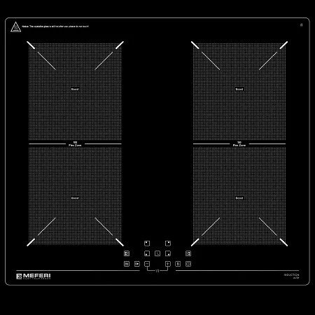 Комплект встраиваемой техники 60см черный MEFERI MS60BK43 Комплект встраиваемой техники 60см черный MEFERI MS60BK43
