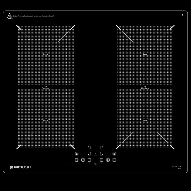 Комплект встраиваемой техники 60см черный MEFERI MS60BK13