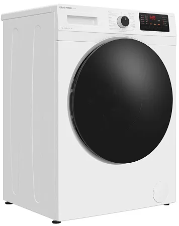 Стиральная машина с инвертором и паром MEFERI MFW091216WH ULTRA отдельностоящая белая, загрузка 9 кг Стиральная машина с инвертором и паром MEFERI MFW091216WH ULTRA отдельностоящая белая, загрузка 9 кг