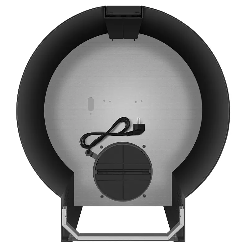 Вытяжка кухонная цилиндрическая настенная MEFERI TUBE40BK POWER, 40 см, черная, производительность 850 м3/ч, 3 скорости, низкий уровень шума, режимы отвод и рециркуляция, гарантия 3 года