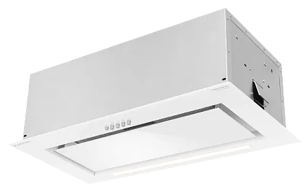 Вытяжка кухонная MEFERI SMARTBOX60WH GLASS POWER, 60 см, встраиваемая, белая, стекло, производительность 900 м3/ч, 3 скорости, низкий уровень шума, режимы отвод и рециркуляция, гарантия 3 года Вытяжка кухонная MEFERI SMARTBOX60WH GLASS POWER, 60 см, встраиваемая, белая, стекло, производительность 900 м3/ч, 3 скорости, низкий уровень шума, режимы отвод и рециркуляция, гарантия 3 года