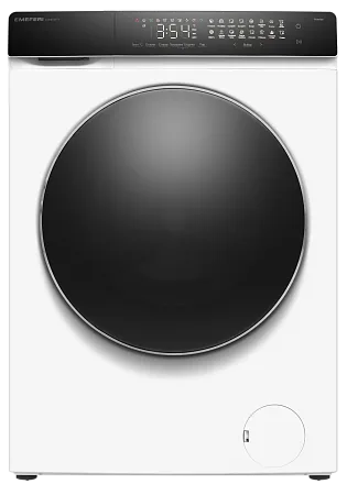 Стиральная машина с инвертором и паром MEFERI MFW121416WH COMFORT PLUS отдельностоящая белая, загрузка 12 кг, с сенсорным управлением