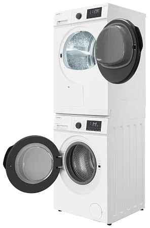 Колонна из стиральной и сушильной машин белая MEFERI MS10WH81 ULTRA Колонна из стиральной и сушильной машин белая MEFERI MS10WH81 ULTRA