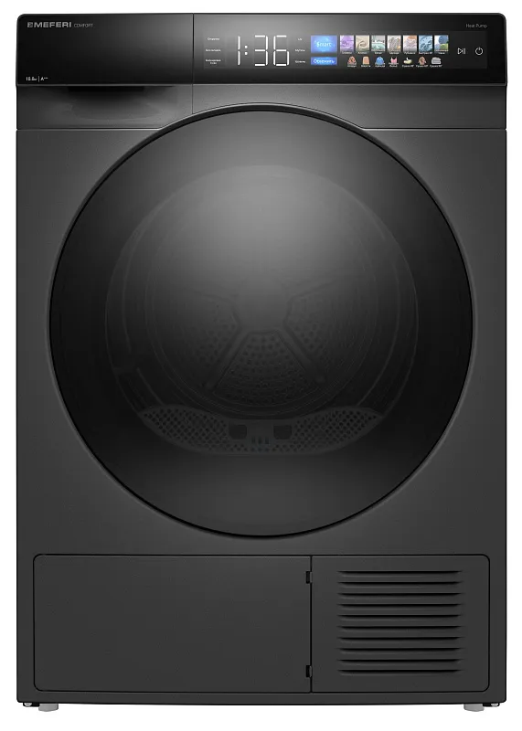 Колонна из стиральной и сушильной машин серая MEFERI MS10GR83 COMFORT