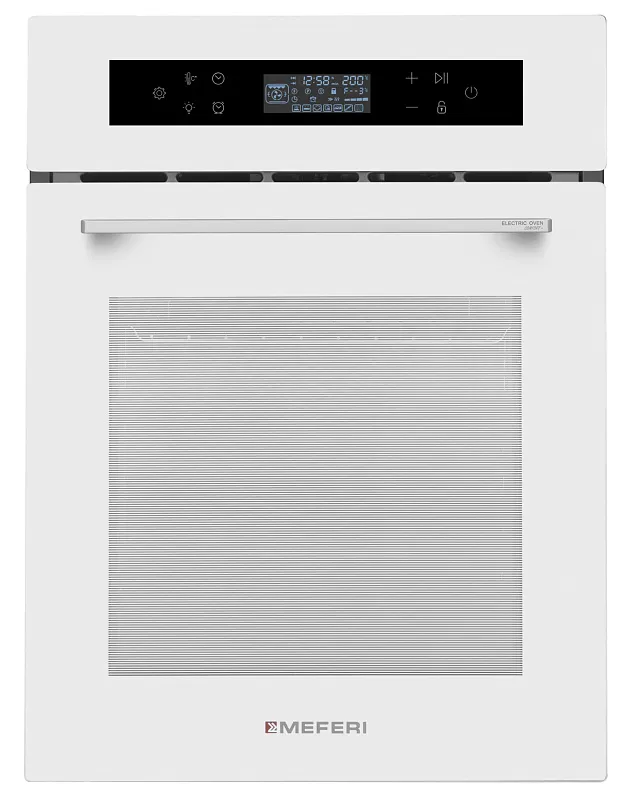 Фото dukhovoy_shkaf_elektricheskiy_meo4511wh_comfort_plus на сайте meferi-home.ru Духовой шкаф электрический MEFERI MEO4511WH COMFORT PLUS - изображение dukhovoy_shkaf_elektricheskiy_meo4511wh_comfort_plus