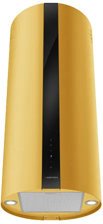 Вытяжка кухонная цилиндрическая островная MEFERI TUBE40GOLD ISLA COMFORT PLUS, 40 см, золотая, производительность 1200 м3/ч, 5 скоростей, режимы отвод и рециркуляция, сенсорное управление, гарантия 3 года Вытяжка кухонная цилиндрическая островная MEFERI TUBE40GOLD ISLA COMFORT PLUS, 40 см, золотая, производительность 1200 м3/ч, 5 скоростей, режимы отвод и рециркуляция, сенсорное управление, гарантия 3 года